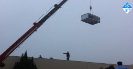 California Air Conditioning Systems Crane lift